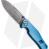 Boker 1969 Z28-Damast Liner Lock Knife Blue Aluminum (3.15" Damascus)