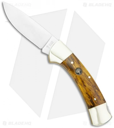 Boker 3000 Lockback Knife Curly Birch (3.4" Satin) 117100 1 Boker 3000 Lockback Knife Curly Birch (3.4" Satin) 117100