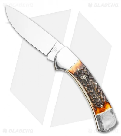 Boker Stag Hunter Lockback Pocket Knife (3.4" Polished) 114000 1 Boker Stag Hunter Lockback Pocket Knife (3.4" Polished) 114000