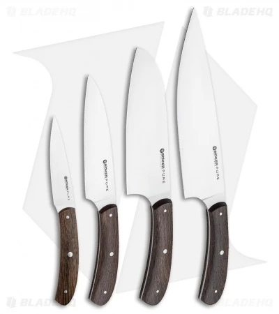 Boker Anso Pure CPM 5-Piece Kitchen Knife Set Oak Wood W/ Magnetic Block 1 Boker Anso Pure CPM 5-Piece Kitchen Knife Set Oak Wood W/ Magnetic Block