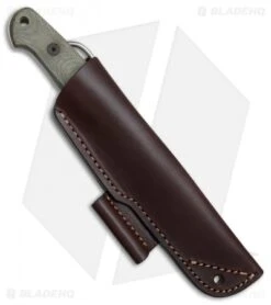 Boker Arbolito Bushcraft Micarta Fixed Blade Knife Green Micarta (4" Satin) -Boker Boker Arbolito Bushcraft Micarta BHQ 80840 er sheath