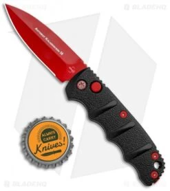 Boker Black Widow Mini Kalashnikov Automatic Knife Dagger (2.5" Red D2) -Boker Boker Black Widow Mini Kalashnikov Auto Dagger Red 01KALS57NSOI BHQ 96966 jr bottlecap update