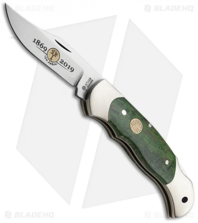 Boker Boy Scout 150th Anniversary Edition Pocket Knife Green Wood (2.25" Polish) 1 Boker Boy Scout 150th Anniversary Edition Pocket Knife Green Wood (2.25" Polish)