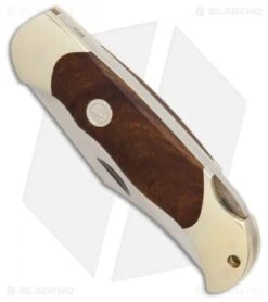 Boker Boy Scout Classic Gold Lockback Knife Desert Ironwood (2.25" Satin) 114118 -Boker Boker Boy Scout Gold Desert Ironwood Satin BHQ 86585 er spine
