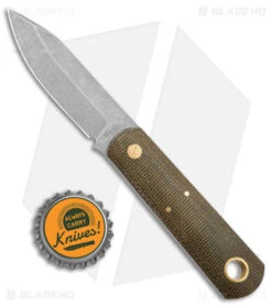 Boker Burnley Barlow Front Pocket Fixed Blade Knife Green Micarta (SW) -Boker Boker Burnley Barlow Front Pocket Fixed Blade Green Micarta SW BHQ 139195 jr bottlecap