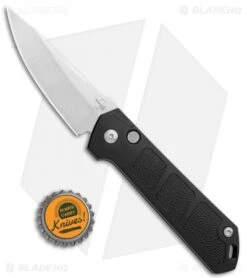 Boker Burnley Kihon Drop Point Automatic Knife (3.25" Stonewash) -Boker Boker Burnley Kihon DP Auto SW BHQ 101389 jr bottlecap