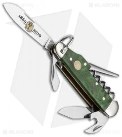 Boker Camp Knife 150th Anniversary Multi-Tool (Green Curly Birch)