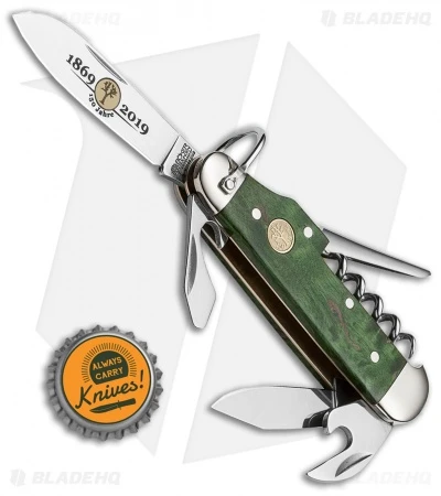 Boker Camp Knife 150th Anniversary Multi-Tool (Green Curly Birch) 4 Boker Camp Knife 150th Anniversary Multi-Tool (Green Curly Birch) - Image 4