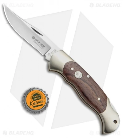 Boker Classic Pocket Knife W/ Rosewood (3.125" Satin Plain) 112002 5 Boker Classic Pocket Knife W/ Rosewood (3.125" Satin Plain) 112002 - Image 5
