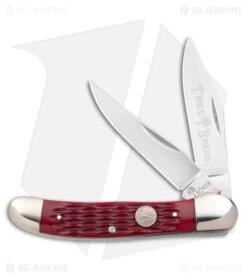 Boker Copperhead Pocket Knife 3.75" Jigged Red Bone 110811