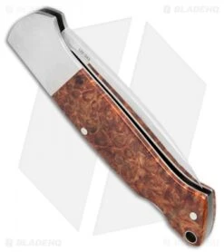 Boker Davis Classic Hunter 1674 Knife Amboina Root Wood (3.5" Satin) 110324 6 Boker Davis Classic Hunter 1674 Knife Amboina Root Wood (3.5" Satin) 110324 -Boker Boker Davis Classic Hunter Amboina Root Wood 110324 BHQ 71009 jr side