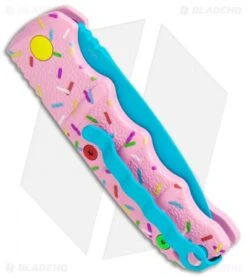 Boker Mini Dessert Warrior Kalashnikov Dagger Automatic Knife (2.5" Blue) Donut -Boker Boker Desert Warrior Mini Kalashnikov Dagger Auto Blue Donut BHQ 113886 jr side