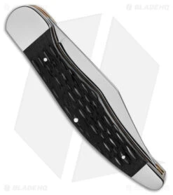 Boker Folding Hunter Pocket Knife 5.25" Jigged Black Bone W/ Pouch 110837 -Boker Boker Folding Hunter Pocket Knife 5in Jigged Black Bone w Pouch BHQ 146726 td side