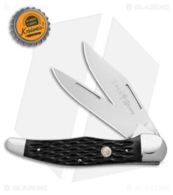 Boker Folding Hunter Pocket Knife 5.25" Jigged Black Bone W/ Pouch 110837 -Boker Boker Folding Hunter Pocket Knife 5in Jigged Black Bone w Pouch BHQ 146726 td size