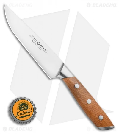 Boker Forge Wood 4.5" Utility Kitchen Knife Maple Wood 3 Boker Forge Wood 4.5" Utility Kitchen Knife Maple Wood - Image 3