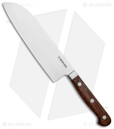 Boker Heritage 7" Santoku Kitchen Knife Walnut Wood 1 Boker Heritage 7" Santoku Kitchen Knife Walnut Wood