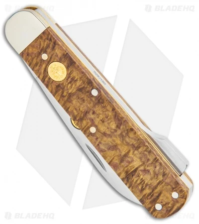 Boker Hunter Mono Lockback Knife 150th Anniversary Edition Curly Birch 115030 2 Boker Hunter Mono Lockback Knife 150th Anniversary Edition Curly Birch 115030 - Image 2