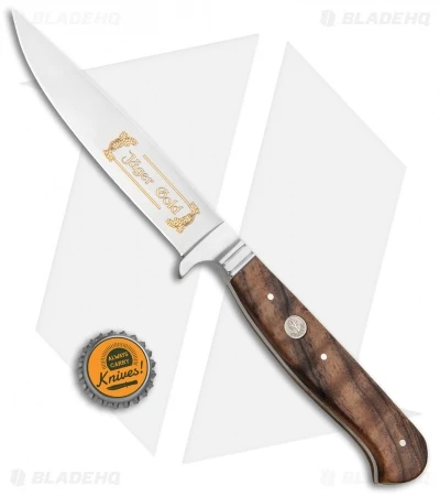Boker Jager Gold Nicker 11 Fixed Blade Knife Walnut Wood (4.4" Satin) 121534 4 Boker Jager Gold Nicker 11 Fixed Blade Knife Walnut Wood (4.4" Satin) 121534 - Image 4