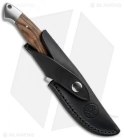 Boker Jager Gold Vollintegral Fixed Blade Knife Walnut Wood (4.6" Satin) 121589 -Boker Boker Jager Gold Vollintegral Walnut Wood Satin 121589 BHQ 90301 jr sheath