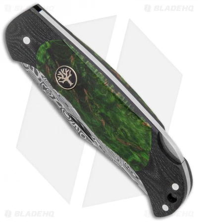 Boker Junior Scout Lightweight Damascus Green Curly Birch (2.75" Damascus) 2 Boker Junior Scout Lightweight Damascus Green Curly Birch (2.75" Damascus) - Image 2