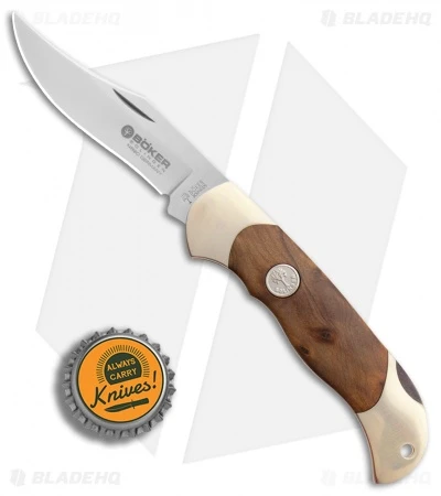 Boker Junior Scout Lockback Knife Thuja Wood (2.6" Satin) 111920 4 Boker Junior Scout Lockback Knife Thuja Wood (2.6" Satin) 111920 - Image 4