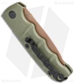 Boker Mini Kalashnikov Desert Warrior Automatic Knife Dagger (2.5" Copper D2) -Boker Boker Kalashnikov Automat 74 AUSB OD Green jr side 1