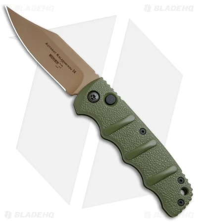 Boker Desert Warrior Kalashnikov Bowie Automatic Knife OD Green (D2 Copper) 1 Boker Desert Warrior Kalashnikov Bowie Automatic Knife OD Green (D2 Copper)