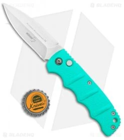 Boker Kalashnikov Dagger Automatic Knife Tyranny Teal (3.25" Stonewash) -Boker Boker Kalashnikov Dagger Auto Tyranny Teal SW 01KALS50NSOI BHQ 94944 jr bottlecap