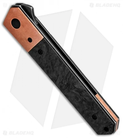 Boker Kwaiken Flipper Knife Marble Carbon Fiber/Copper (3.5" Smokewash) 2 Boker Kwaiken Flipper Knife Marble Carbon Fiber/Copper (3.5" Smokewash) - Image 2