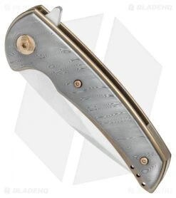 Boker Les Voorhies Special Run Model 13 Liner Lock Knife Damascus (3.2" Satin) -Boker Boker Les Voorhies Special Run Model 13 damascus satin BHQ 77327 er spine