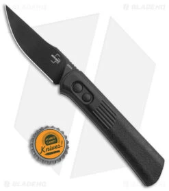 Boker Lundquist Alluvial Automatic Knife Black (3" Black) 7 Boker Lundquist Alluvial Automatic Knife Black (3" Black) -Boker Boker Lundquist Alluvial Auto Black Aluminum Black BHQ 125068 jr bottlecap