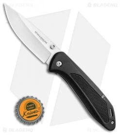 Boker Magnum Advance Checkering Black Liner Lock Knife Aluminum (3.1" Satin) -Boker Boker Magnum Advance Checkering Black Liner Lock Knife Aluminum Satin BHQ 111611 jr bottlecap