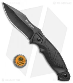 Boker Magnum Advance Pro Fixed Blade Knife Black (4.25" Black) 7 Boker Magnum Advance Pro Fixed Blade Knife Black (4.25" Black) -Boker Boker Magnum Advance Pro Black Black 02RY300 BHQ 98586 jr bottlecap