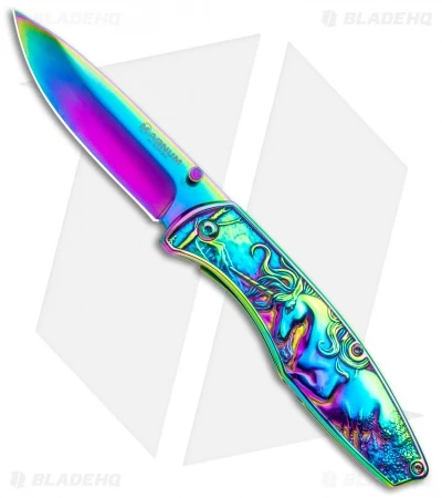 Boker Magnum Anna's Rainbow Unicorn Frame Lock Knife (3.5" Spectrum) 01MB231 1 Boker Magnum Anna's Rainbow Unicorn Frame Lock Knife (3.5" Spectrum) 01MB231