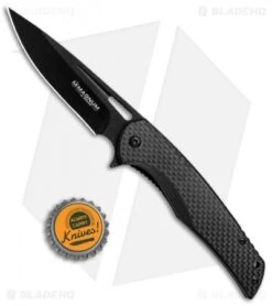 Boker Magnum Black Carbon Liner Lock Knife CF/G-10 (3.5" Black) 01RY703 -Boker Boker Magnum Black CF LL CF G 10 Black 01RY703 BHQ 82505 jr bottlecap