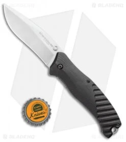 Boker Magnum Buddy Liner Lock Knife Black G-10 (3.25" Satin) -Boker Boker Magnum Buddy Manual Knife Black G 10 BHQ 94419 ns bottlecap