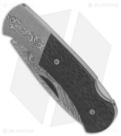 Boker Magnum DC Lockback Knife Carbon Fiber/Damascus (2.25" Damascus) -Boker Boker Magnum Damascus DC BHQ 80863 er spine