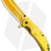 Boker Magnum Golden Skull Spring Assisted Knife Stainless Steel (3.3" Gold)