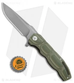 Boker Magnum Leader Liner Lock Knife OD Green G-10 (3.75" Gray) 01MB702 -Boker Boker Magnum Leader LL OD Green G 10 01MB702 BHQ 71471 jr bottlecap 1