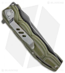 Boker Magnum Leader Liner Lock Knife OD Green G-10 (3.75" Gray) 01MB702 -Boker Boker Magnum Leader LL OD Green G 10 01MB702 BHQ 71471 jr side