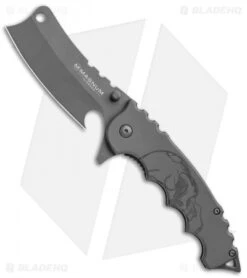 Boker Magnum Mortem Liner Lock Knife Gray Skull (3.375" Gray) 01RY217