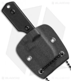 Boker Magnum Neck Santoku Fixed Blade Knife (1.625" Black) 02MB203 -Boker Boker Magnum Neck Santoku Black 02MB203 BHQ 102499 jr sheath