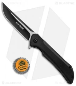 Boker Magnum Rogue Spring Assisted Knife Black G-10 (3.25" Two-Tone) -Boker Boker Magnum Rogur SA TT 01RY218 BHQ 121258 jr bottlecap