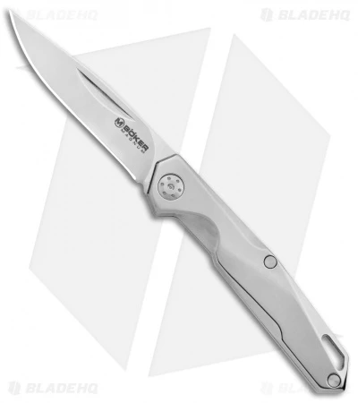 Boker Magnum Shiny EDC Slip Joint Knife Stainless Steel (2.3" Satin ) 01SC086 1 Boker Magnum Shiny EDC Slip Joint Knife Stainless Steel (2.3" Satin ) 01SC086