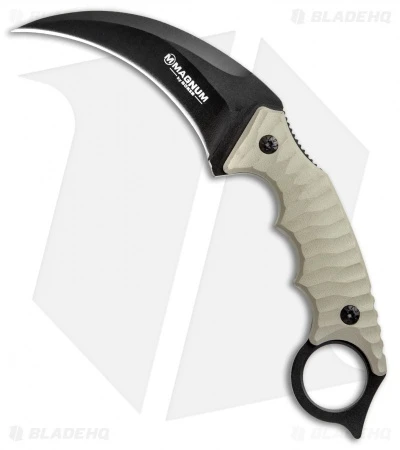Boker Magnum Spike Karambit Fixed Blade Knife Tan G-10 (3.75" Black) 02SC028 1 Boker Magnum Spike Karambit Fixed Blade Knife Tan G-10 (3.75" Black) 02SC028