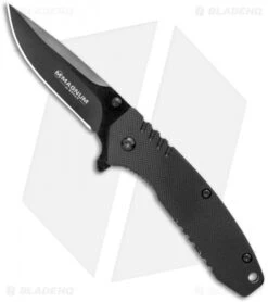 Boker Magnum Understatement Spring Assisted Knife Black G-10 (2.5" Black)