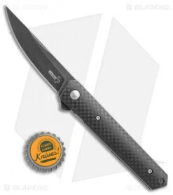 Boker Mini Kwaiken Exclusive Flipper Knife Carbon Fiber (3" Smokewash VG-10) -Boker Boker Mini Kwaiken cf sw BHQ 36349 er size