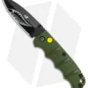 Boker Mini Warhawk Kalashnikov Dagger Automatic Knife Green (2.5" Black D2)