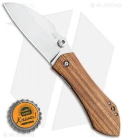 Boker Plus Anso 67 Pro Liner Lock Knife Zebrawood (3.4" Satin) 01BO233 -Boker Boker Plus Anso 67 Pro Liner Lock Knife Zebra Wood 3.4 Satin 01BO233 BHQ 118397 LS Bottlecap