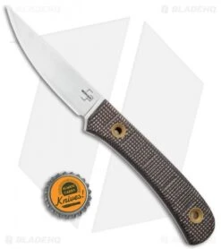 Boker Plus Bark Beetle Fixed Blade Knife Brown Micarta (3.62" Satin) -Boker Boker Plus Bark Beetle BHQ 136264 td size